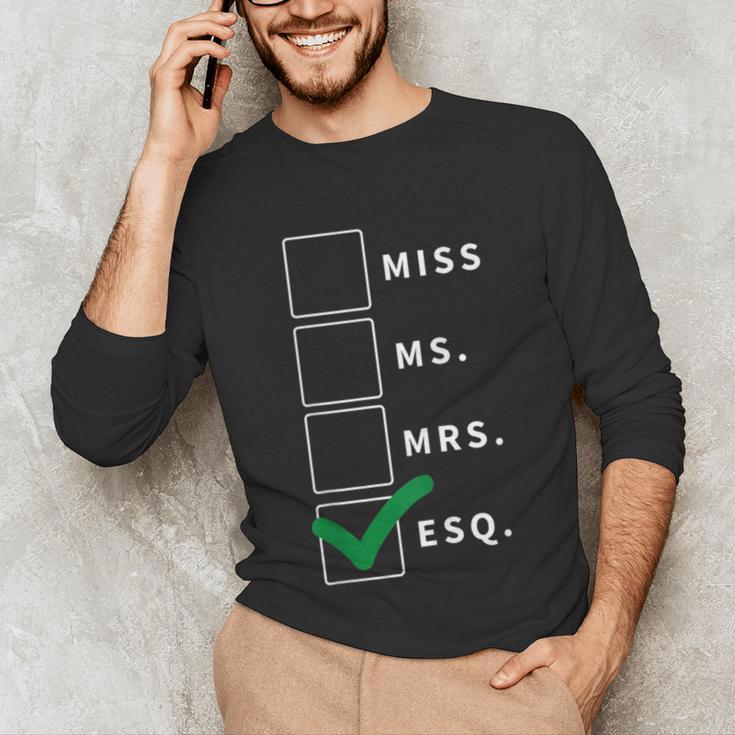 Woman Law School Lawyer Graduation Attorney Unisex Long Sleeve T-Shirt