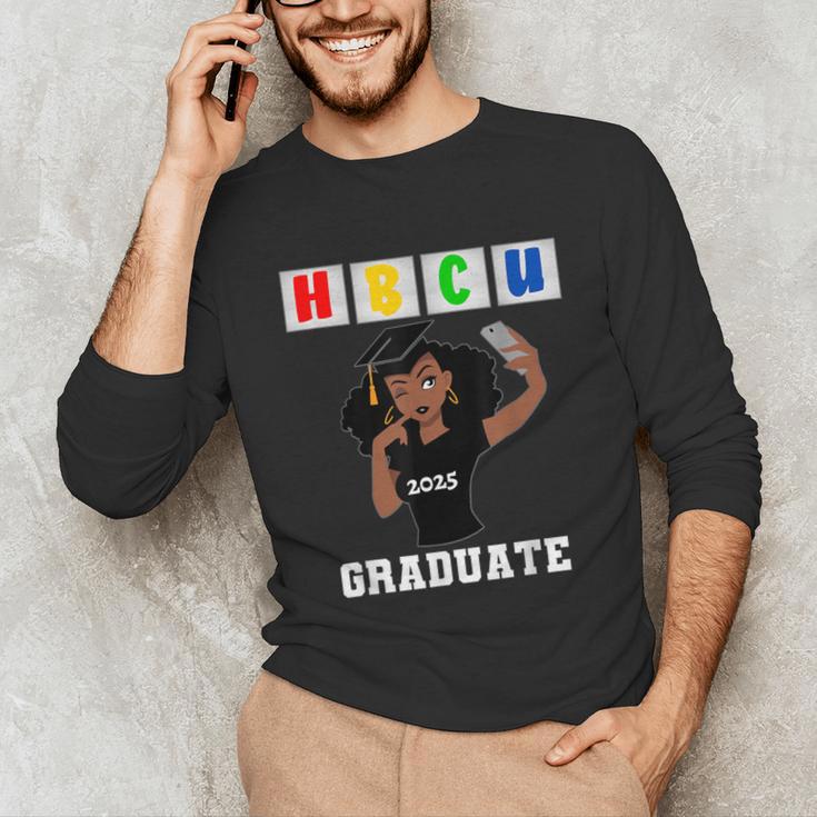 Women HBCU Grad 2025 College Graduation Apparel Unisex Long Sleeve T-Shirt