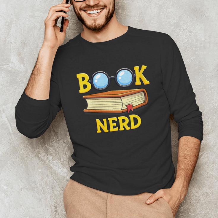 Women's Adorable Book Nerd Typography Minimalist Library Lover Unisex Long Sleeve T-Shirt
