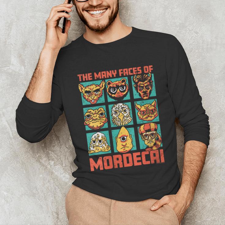 Women's DCC Many Faces Of Mordecai Grid Gamer Series Book Unisex Long Sleeve T-Shirt
