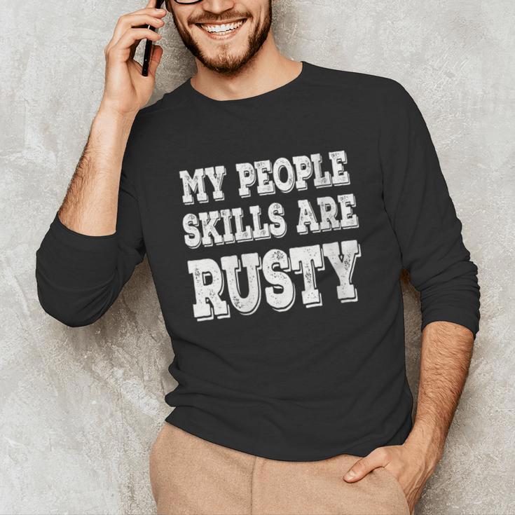 Women's My People Skills Are Rusty Introvert SPN Moments Unisex Long Sleeve T-Shirt