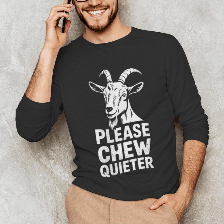 Women's Please Chew Quieter Introvert Quietness Silence Lover Unisex Long Sleeve T-Shirt Women's Please Chew Quieter Introvert Quietness Silence Lover Unisex Long Sleeve T-Shirt