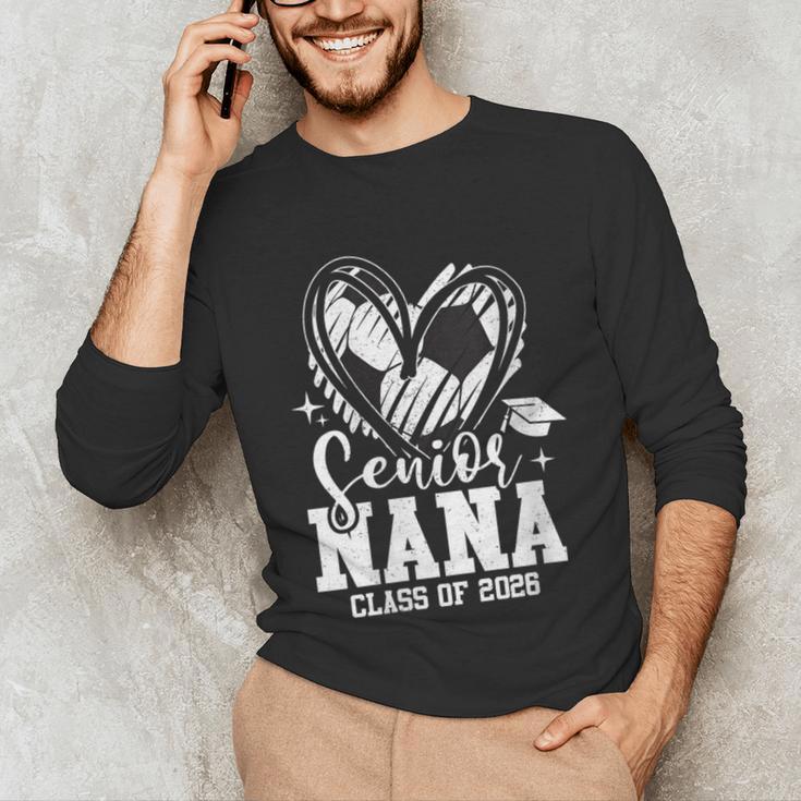 Women's Senior Nana Class Of 2026 Soccer Graduation Heart Unisex Long Sleeve T-Shirt