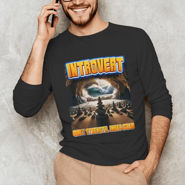 World Introvert Day Quiet Strength Inner Calm Unisex Long Sleeve T-Shirt World Introvert Day Quiet Strength Inner Calm Unisex Long Sleeve T-Shirt