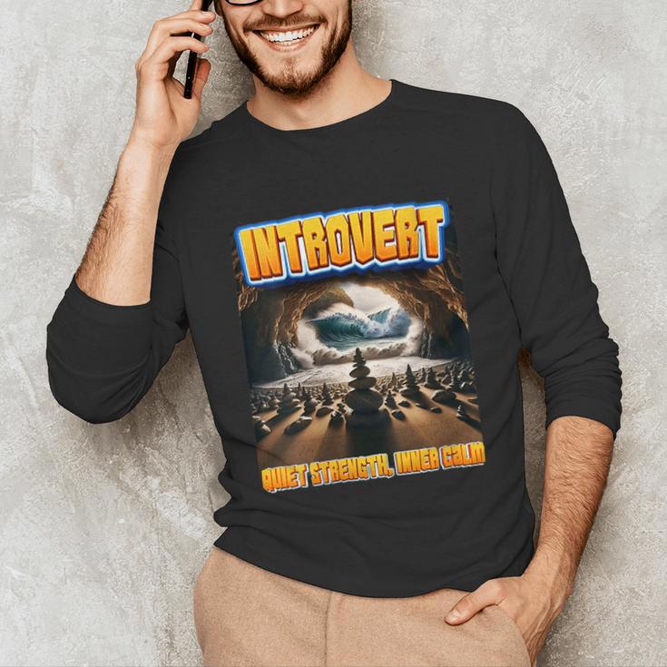 World Introvert Day Quiet Strength Inner Calm Unisex Long Sleeve T-Shirt World Introvert Day Quiet Strength Inner Calm Unisex Long Sleeve T-Shirt