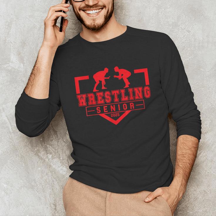 Wrestling Senior Night Wrestling Senior 2025 Graduation 11 Unisex Long Sleeve T-Shirt