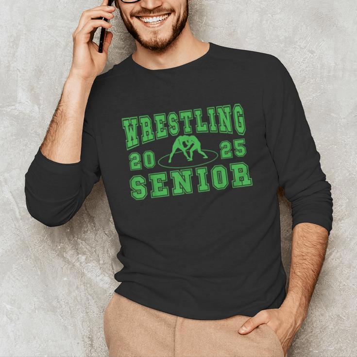 Wrestling Senior Night Wrestling Senior 2025 Graduation 32 Unisex Long Sleeve T-Shirt