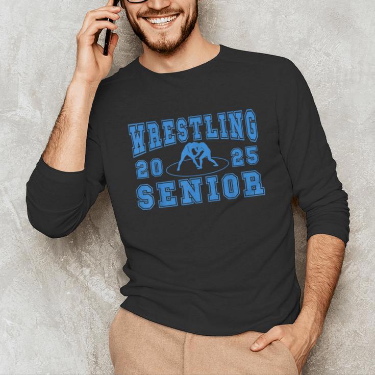 Wrestling Senior Night Wrestling Senior 2025 Graduation 44 Unisex Long Sleeve T-Shirt