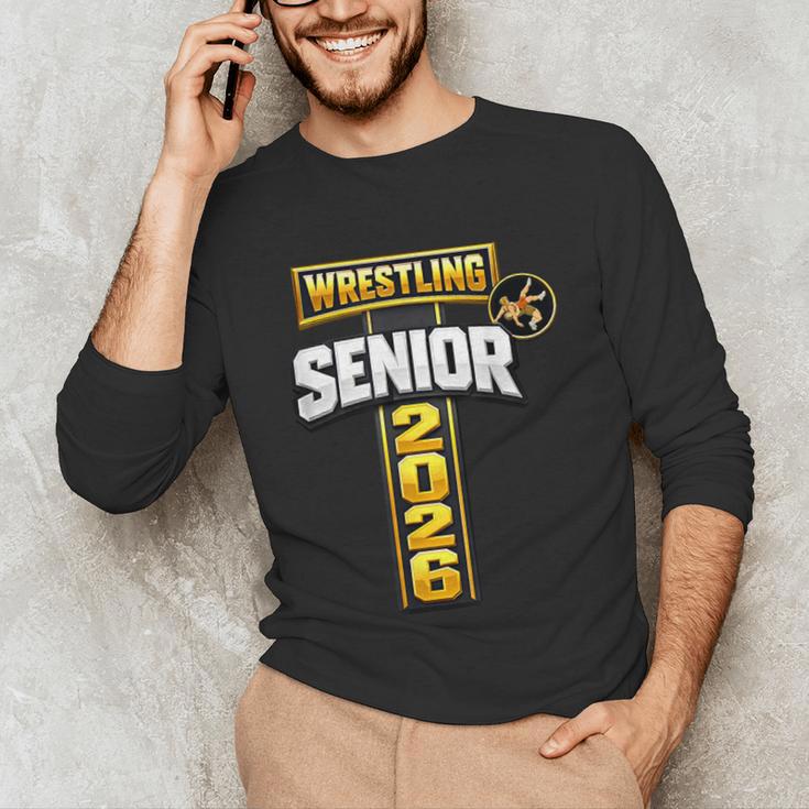 Wrestling Senior Night Senior 2026 Faith Cross Graduation Unisex Long Sleeve T-Shirt