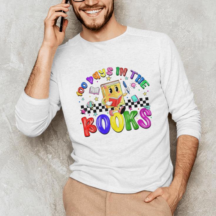 100 Days In The Book Fun 100 Days Of School Boy Girl Teacher Unisex Long Sleeve T-Shirt 100 Days In The Book Fun 100 Days Of School Boy Girl Teacher Unisex Long Sleeve T-Shirt