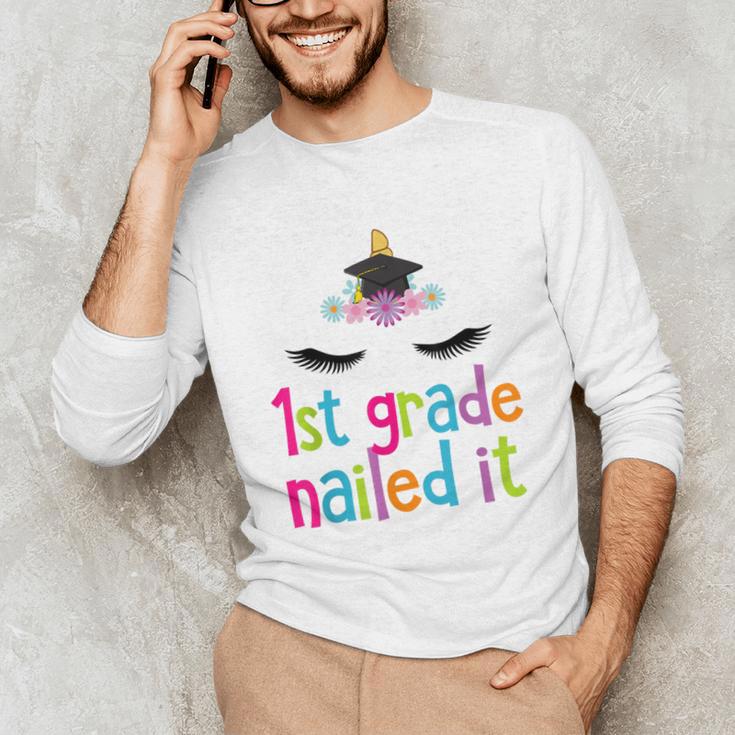 1st Grade Nailed ItShirt Unicorn Graduation Class Of 2018 Unisex Long Sleeve T-Shirt