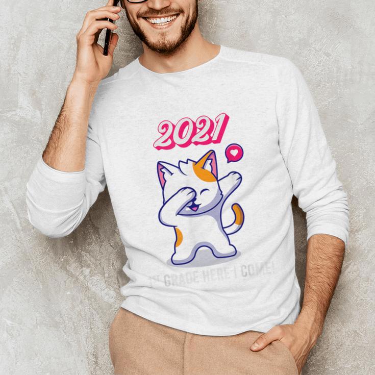 2021 Kindergarden Graduation Celebration Dapping Cat For Men Women Kids Unisex Long Sleeve T-Shirt