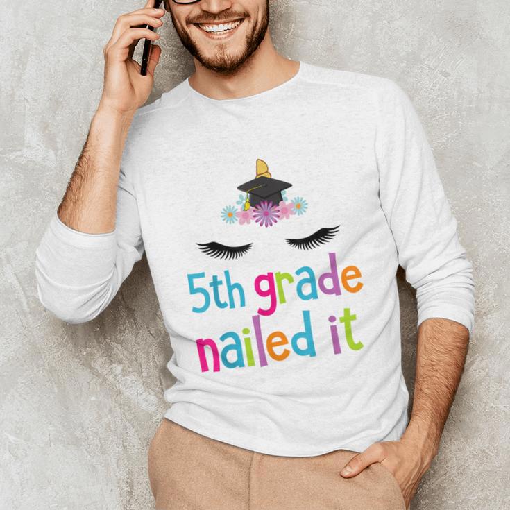 5th Grade Nailed ItShirt Unicorn Graduation Class Of 2018 Unisex Long Sleeve T-Shirt