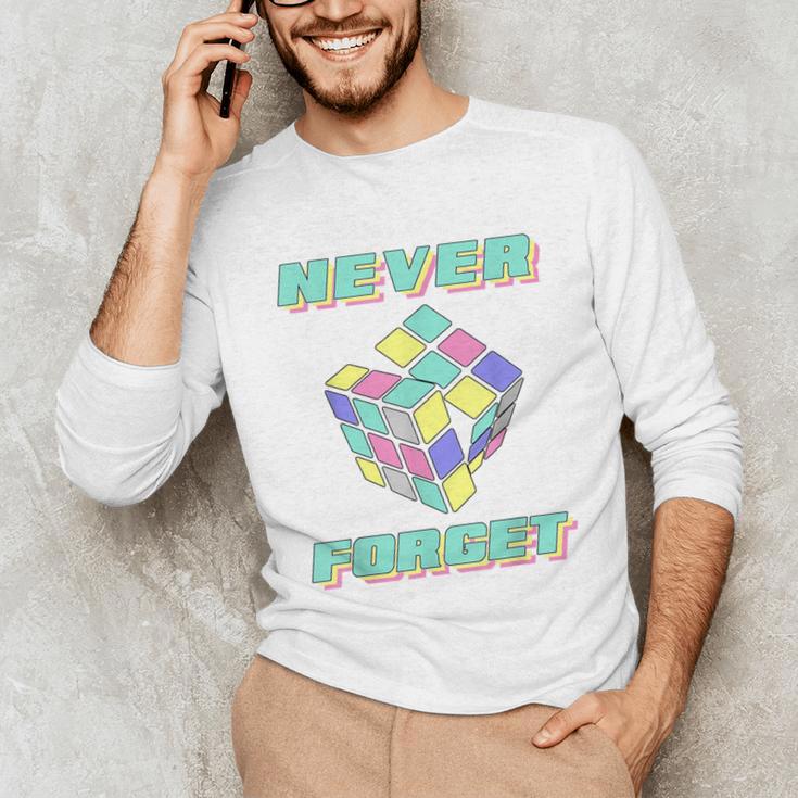 80s 90s Nostalgia Magic Cube Retro Party Costume Unisex Long Sleeve T-Shirt