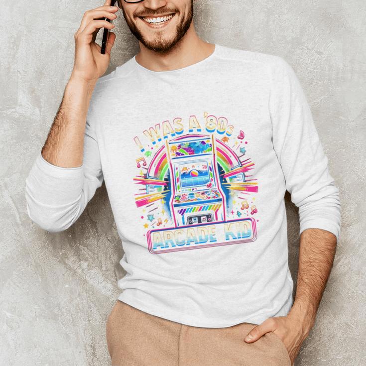 80s Arcade Kid Vintage Gamer Nostalgia Unisex Long Sleeve T-Shirt