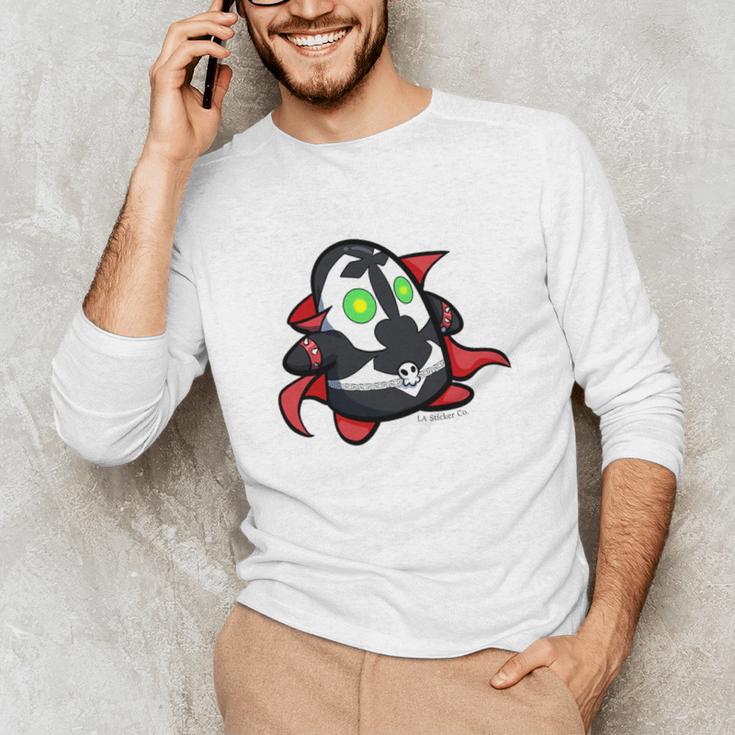 BODO Spawn Character Comic Book Shirt Premium Tri-Blend Unisex Long Sleeve T-Shirt