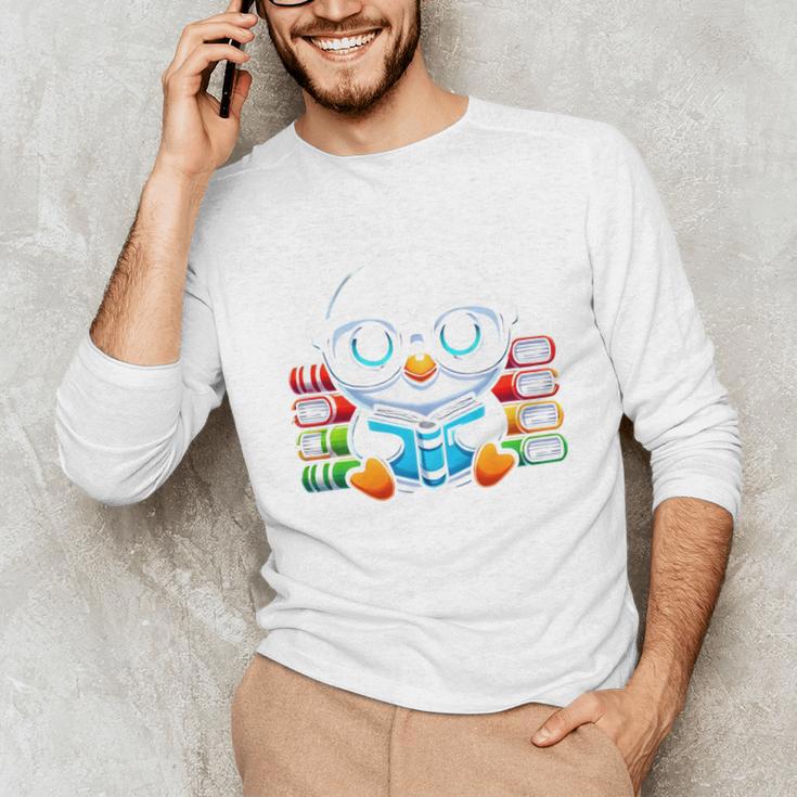 Book Lover Reading Penguin Unisex Long Sleeve T-Shirt