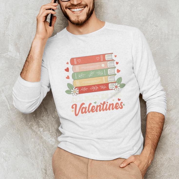All Booked For Valentines Retro Book Lover Teacher Bookworm Premium Tri-Blend Unisex Long Sleeve T-Shirt All Booked For Valentines Retro Book Lover Teacher Bookworm Premium Tri-Blend Unisex Long Sleeve T-Shirt