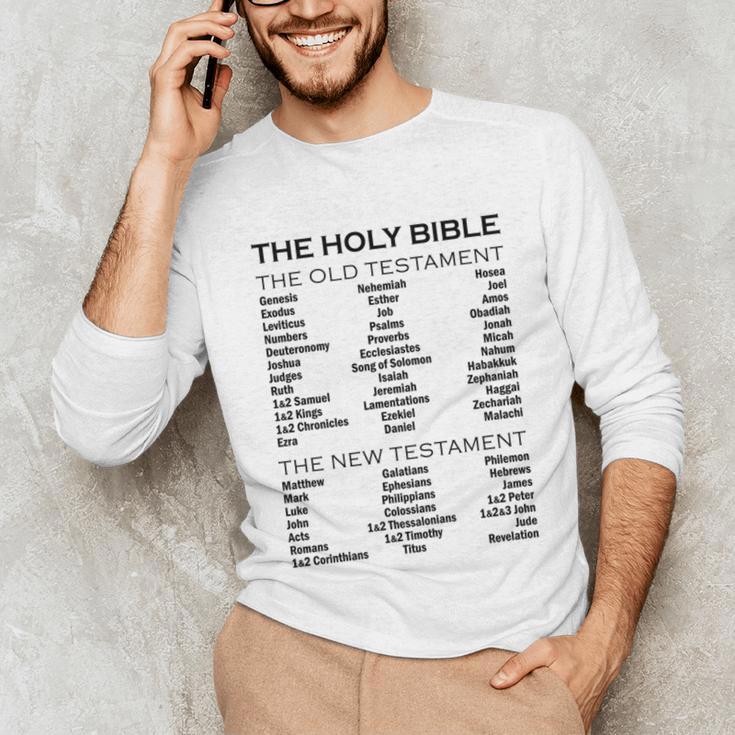 The Books Of The Bible Old And New Testament Complete List Unisex Long Sleeve T-Shirt