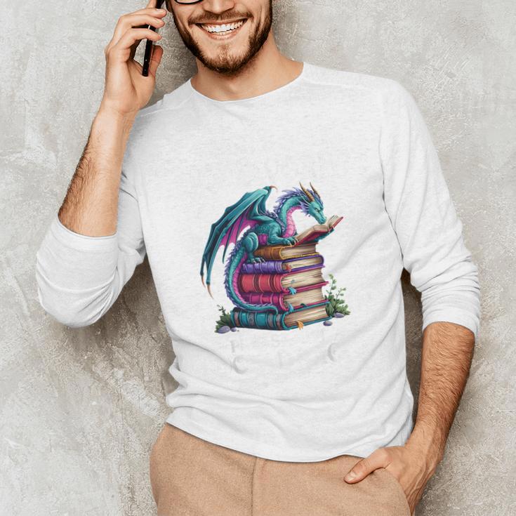 Bookworm Please I'm A Book Dragon Blue Dragon Unisex Long Sleeve T-Shirt Bookworm Please I'm A Book Dragon Blue Dragon Unisex Long Sleeve T-Shirt