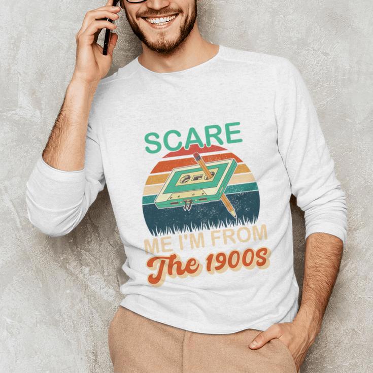 You Can't Scare Me I'm From The 1900s Retro Vintage Premium Tri-Blend Unisex Long Sleeve T-Shirt