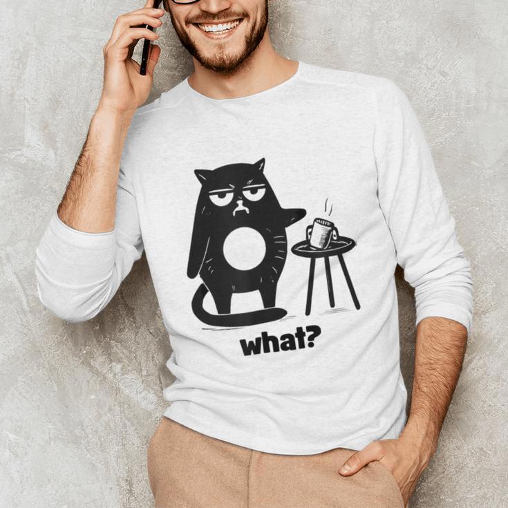 Cat What Humor Introvert Anti-Social Unisex Long Sleeve T-Shirt Cat What Humor Introvert Anti-Social Unisex Long Sleeve T-Shirt