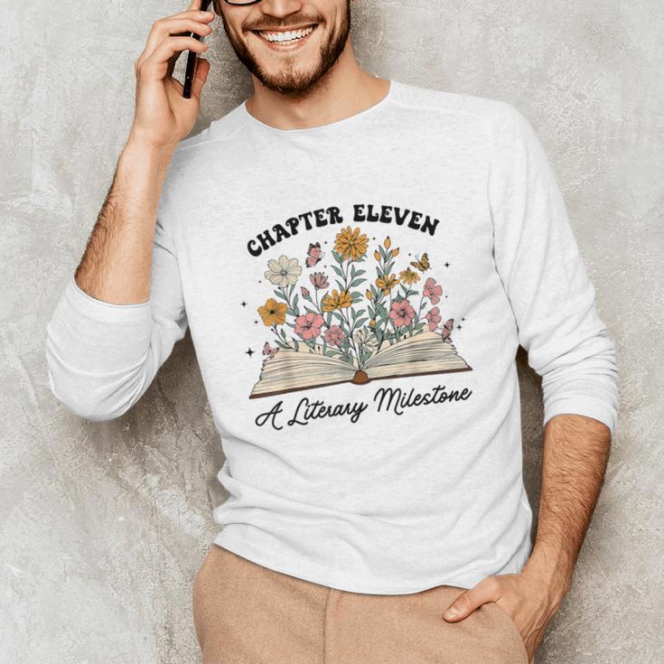 Chapter 11 A Literary Milestone 11th Birthday Book Lovers Unisex Long Sleeve T-Shirt