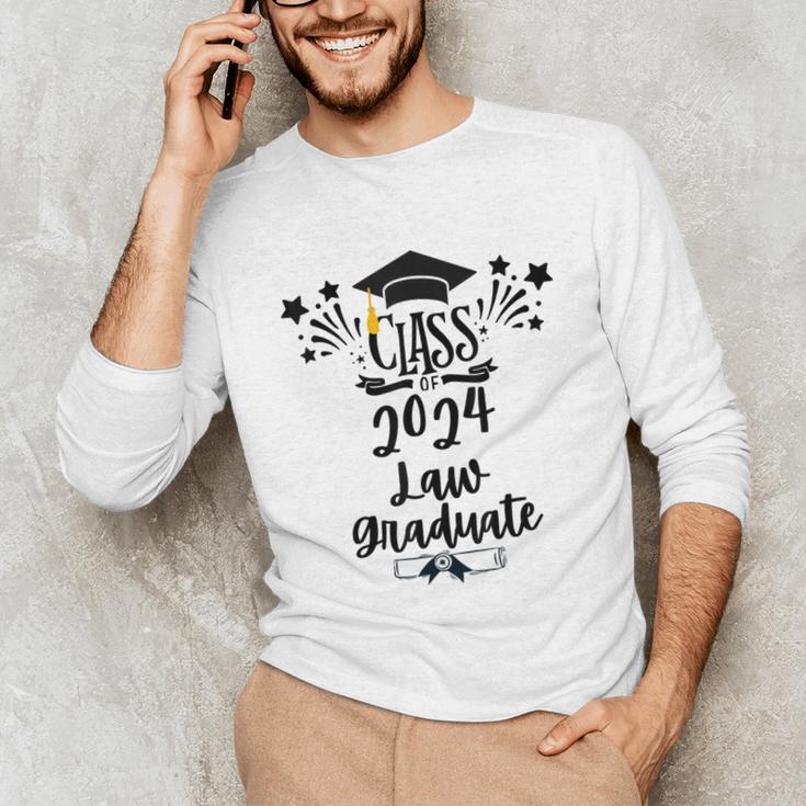 Class Of 2024 Law Graduation 2024 JD Degree Law Graduate Unisex Long Sleeve T-Shirt