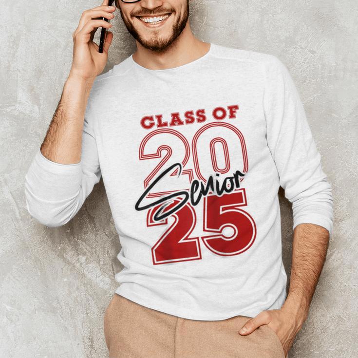 Class Of 2025 Senior 2025 Graduation Red Raglan Baseball Tee Unisex Long Sleeve T-Shirt