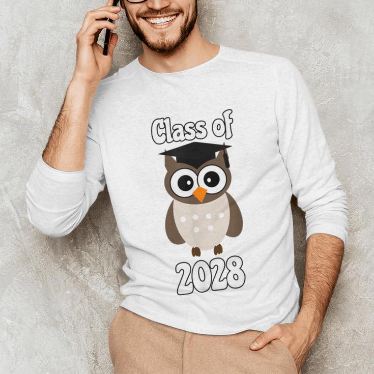 Class Of 2028 TShirt Back To School Graduation Year Boy Girl Unisex Long Sleeve T-Shirt
