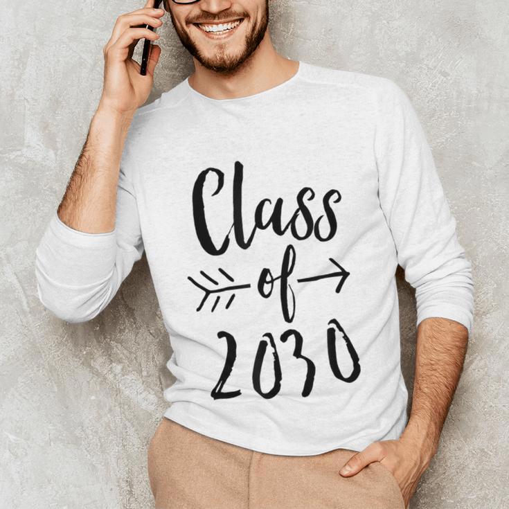 Class Of 2030 Graduation Kindergarten Seniors Unisex Long Sleeve T-Shirt