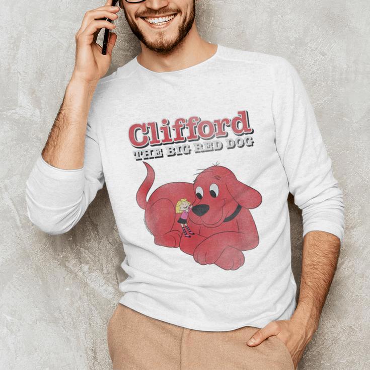 Clifford The Big Red Dog Clifford And Emily Book Cover Unisex Long Sleeve T-Shirt