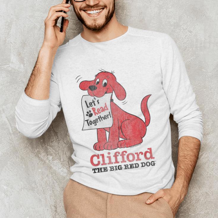 Clifford The Big Red Dog Let's Read Together Vintage Book Unisex Long Sleeve T-Shirt