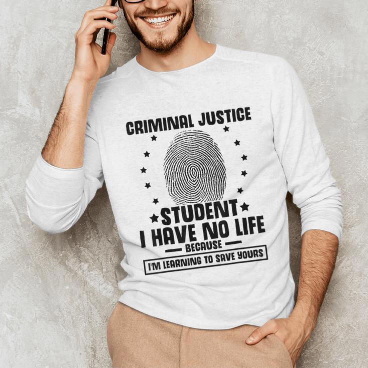 Criminal Justice School Degree Graduation Day Student Unisex Long Sleeve T-Shirt