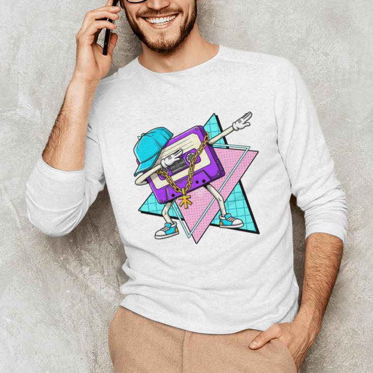 Dabbing Cassette Tape 70s 80s 80s Outfit Nostalgia Unisex Long Sleeve T-Shirt Dabbing Cassette Tape 70s 80s 80s Outfit Nostalgia Unisex Long Sleeve T-Shirt