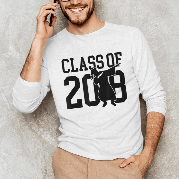 Dabbing Graduation Shirt Class Of 2018 Unisex Long Sleeve T-Shirt