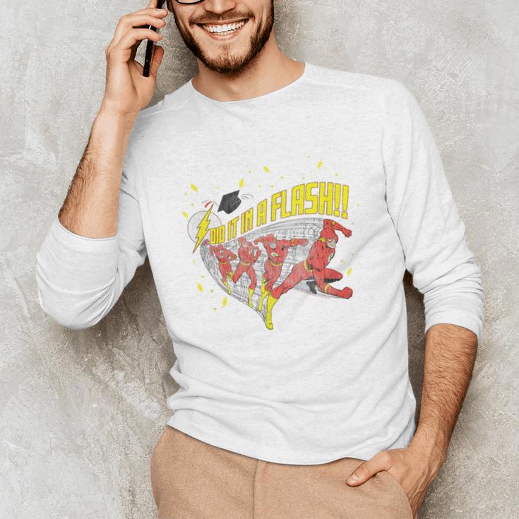 DC Comics The Flash Graduation Did It In A Flash Unisex Long Sleeve T-Shirt