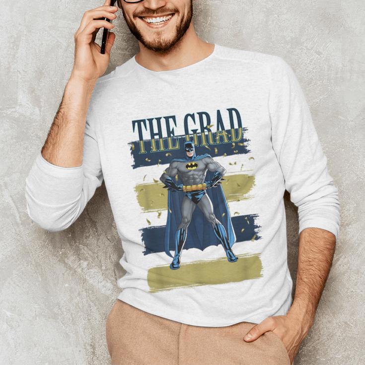 DC Comics Graduation Batman The Grad Power Stance Unisex Long Sleeve T-Shirt