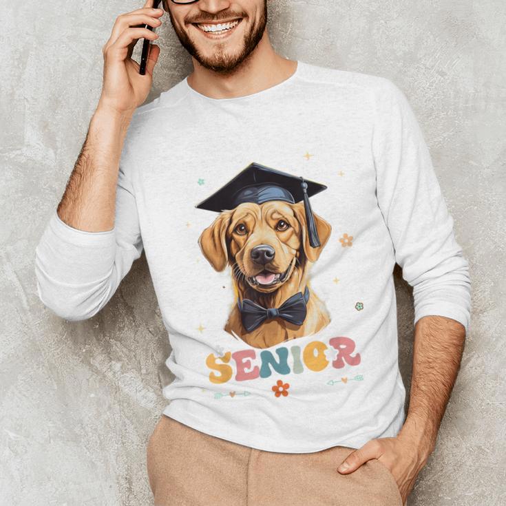Dog Class Of 2024 Graduation Senior 2024 Men Women Girls Kids Unisex Long Sleeve T-Shirt