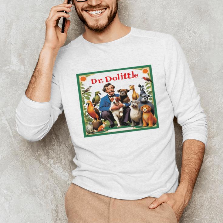 Dr Dolittle Children's Book Cover Premium Tri-Blend Unisex Long Sleeve T-Shirt