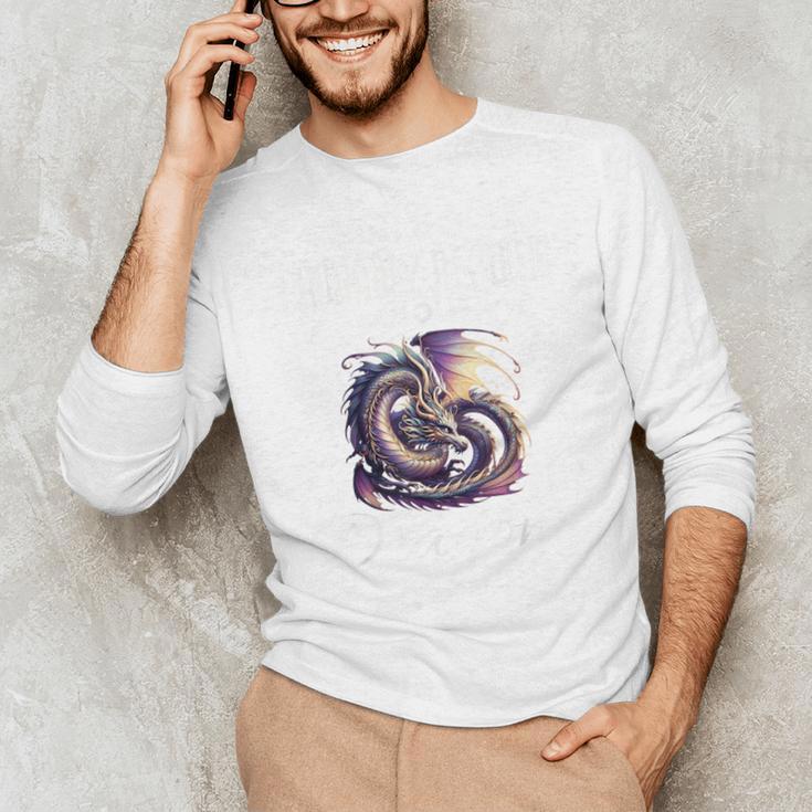 Dragon Fantasy Book Lover And Apparel Probably Reading About Dragons Unisex Long Sleeve T-Shirt