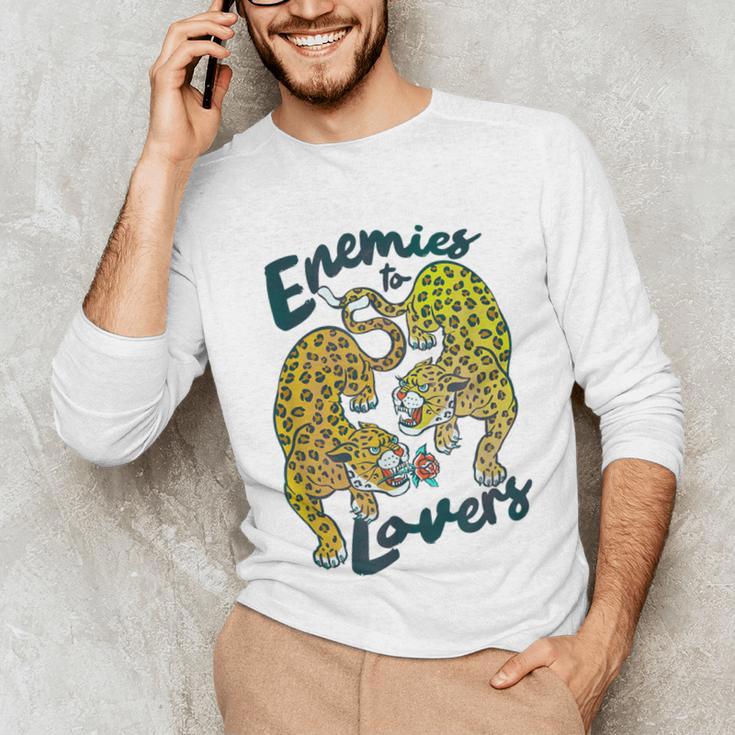 Enemies To Lovers Jaguar Tee Romance Book Plot Device Trope Unisex Long Sleeve T-Shirt