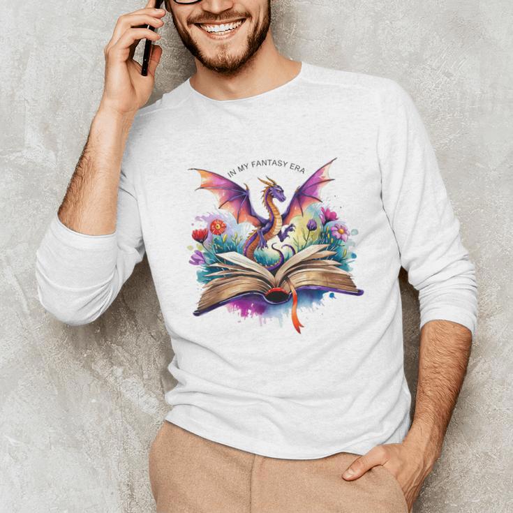 In My Fantasy Era Magic Dragon Book Unisex Long Sleeve T-Shirt In My Fantasy Era Magic Dragon Book Unisex Long Sleeve T-Shirt