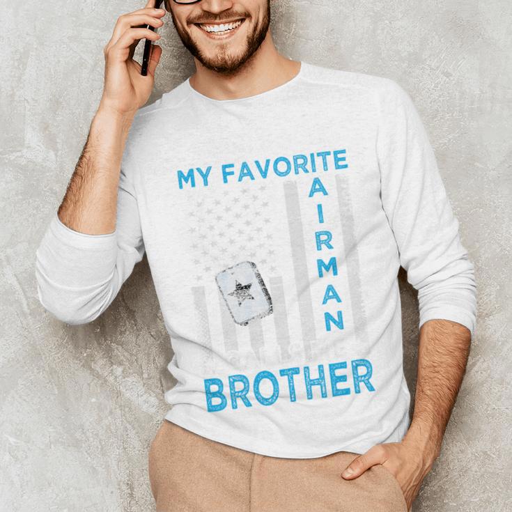 My Favorite Airman Calls Me Brother Airman Graduation Premium Tri-Blend Unisex Long Sleeve T-Shirt