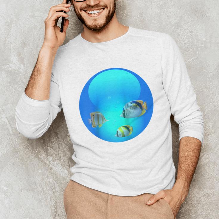 Frutiger Aero Aesthetic Tech Orb Fishes Raglan Baseball Tee Unisex Long Sleeve T-Shirt Frutiger Aero Aesthetic Tech Orb Fishes Raglan Baseball Tee Unisex Long Sleeve T-Shirt