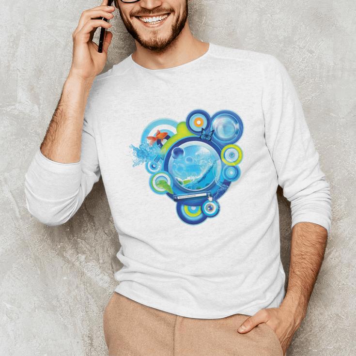 Frutiger Aero Metro Abstract Maximalism 2000s Nostalgia Premium Tri-Blend Unisex Long Sleeve T-Shirt