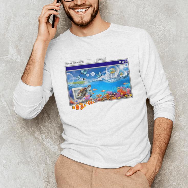 Frutiger Aero Y2k 2000s Unisex Long Sleeve T-Shirt Frutiger Aero Y2k 2000s Unisex Long Sleeve T-Shirt