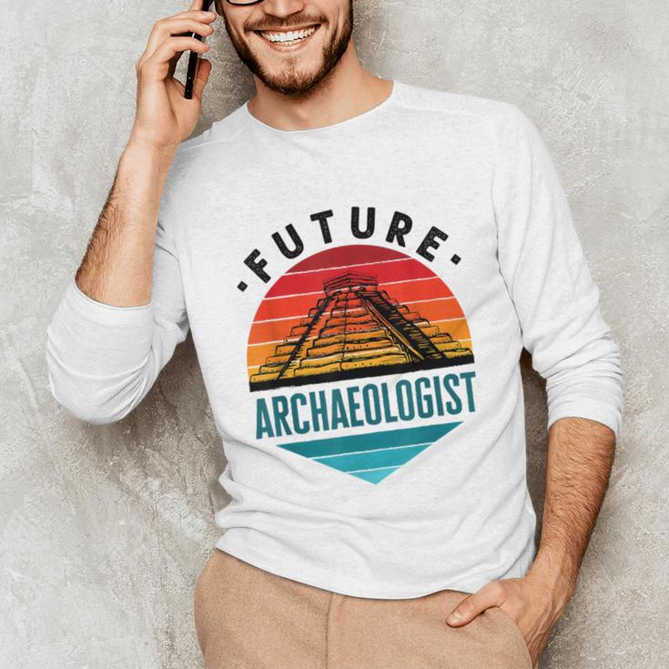 Future Archaeologist Pyramid Archaeology Student Graduation Unisex Long Sleeve T-Shirt