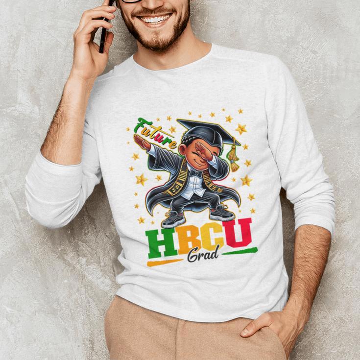 Future HBCU Grad Dabbing Kid Graduation For Boys Kids Unisex Long Sleeve T-Shirt