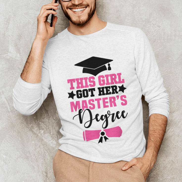 This Girl Got Her Masters Degree Graduation Mastered It 2024 Unisex Long Sleeve T-Shirt